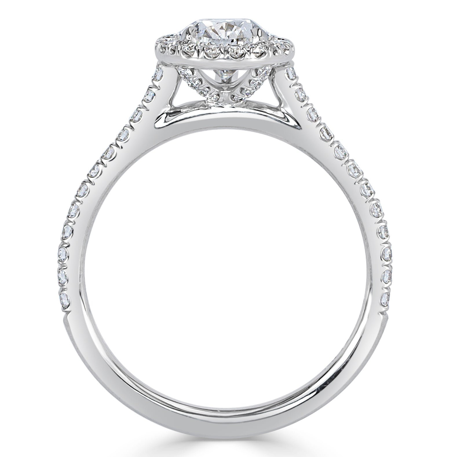 1.46ct Pear Shaped Diamond Engagement Ring