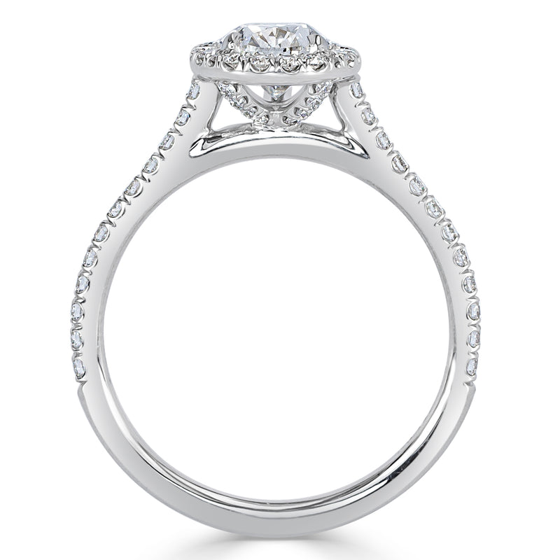 1.46ct Pear Shaped Diamond Engagement Ring