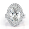 5.54ct Oval Cut Diamond Engagement Ring