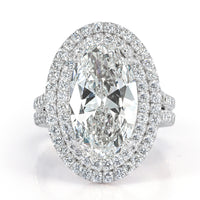 5.54ct Oval Cut Diamond Engagement Ring