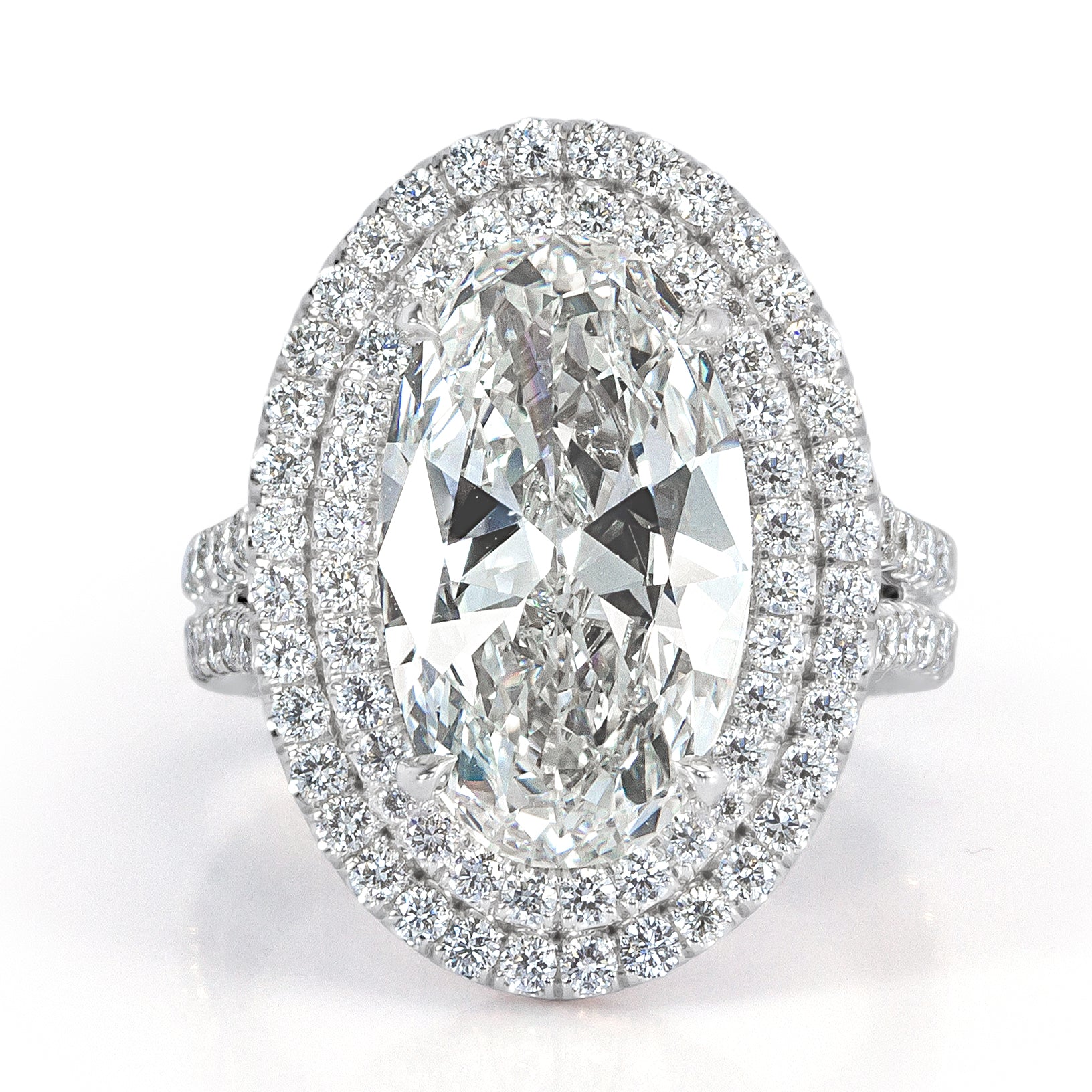 5.54ct Oval Cut Diamond Engagement Ring