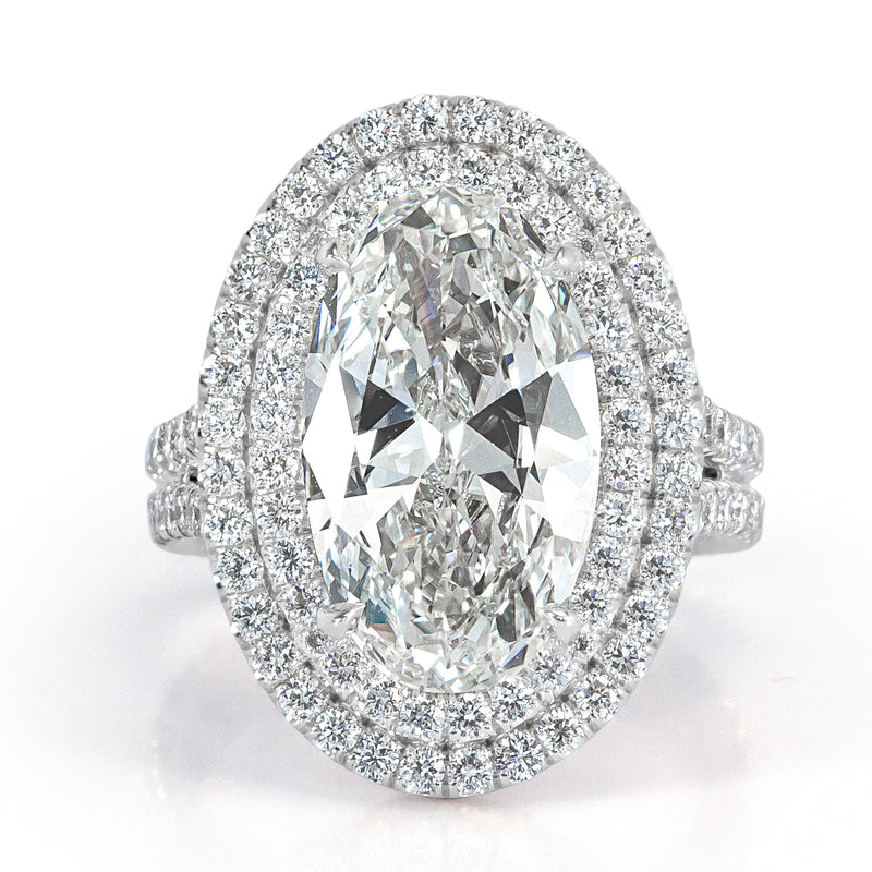 5.54ct Oval Cut Diamond Engagement Ring