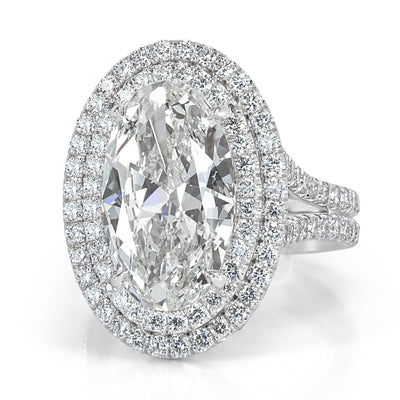 5.54ct Oval Cut Diamond Engagement Ring