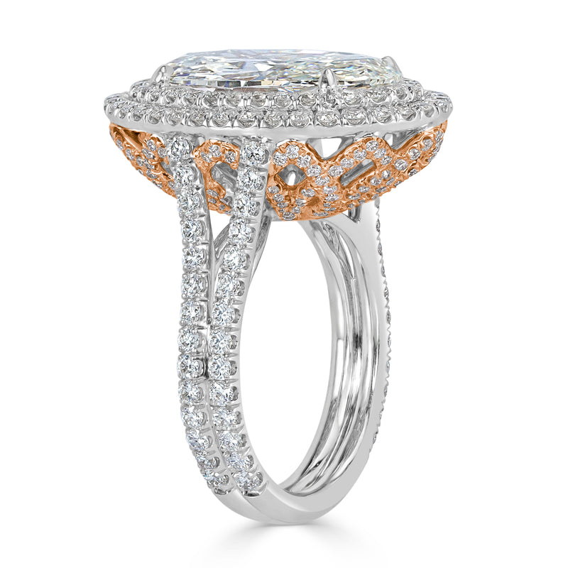 5.54ct Oval Cut Diamond Engagement Ring
