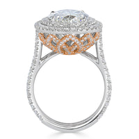 5.54ct Oval Cut Diamond Engagement Ring