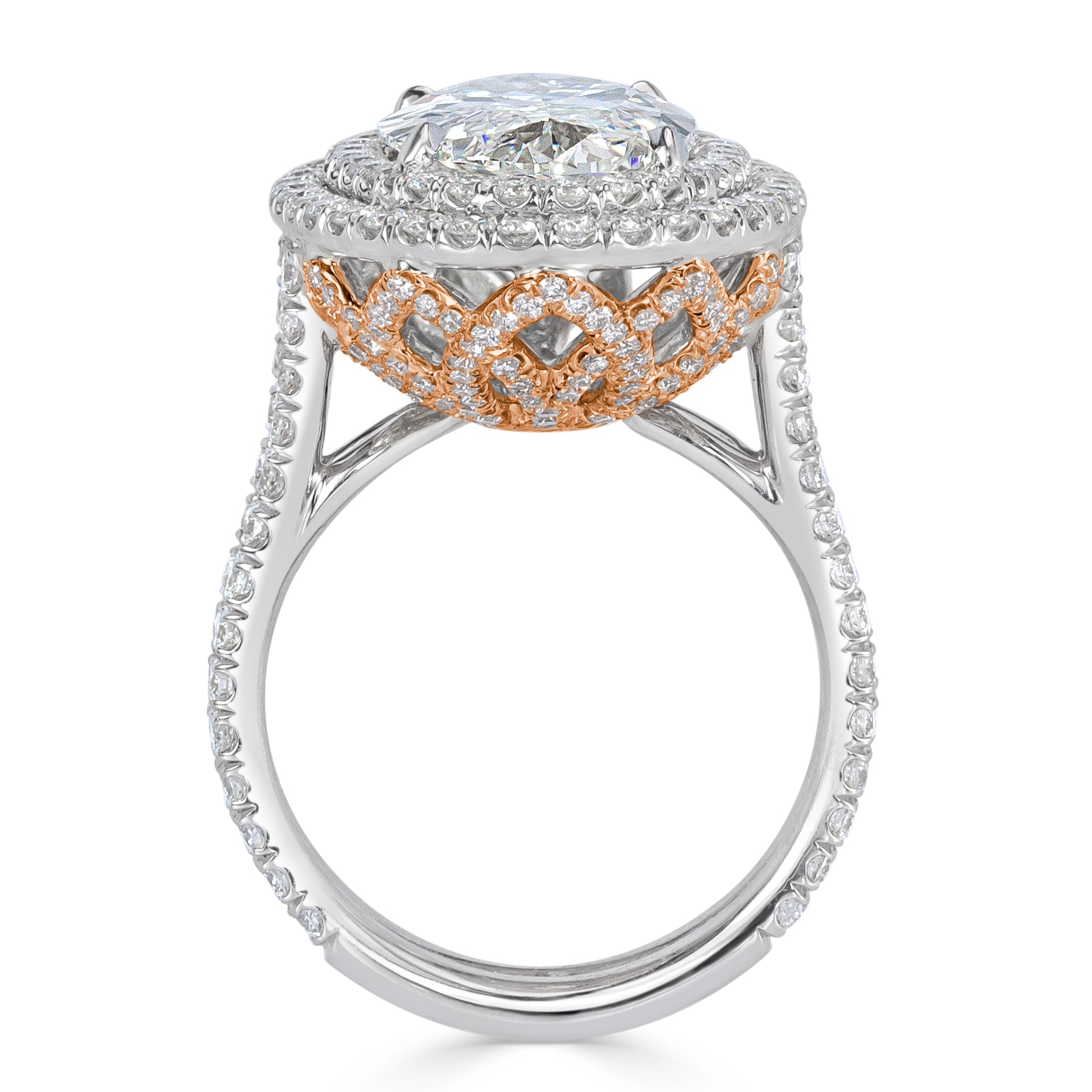 5.54ct Oval Cut Diamond Engagement Ring