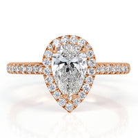 1.51ct Pear Shaped Diamond Engagement Ring