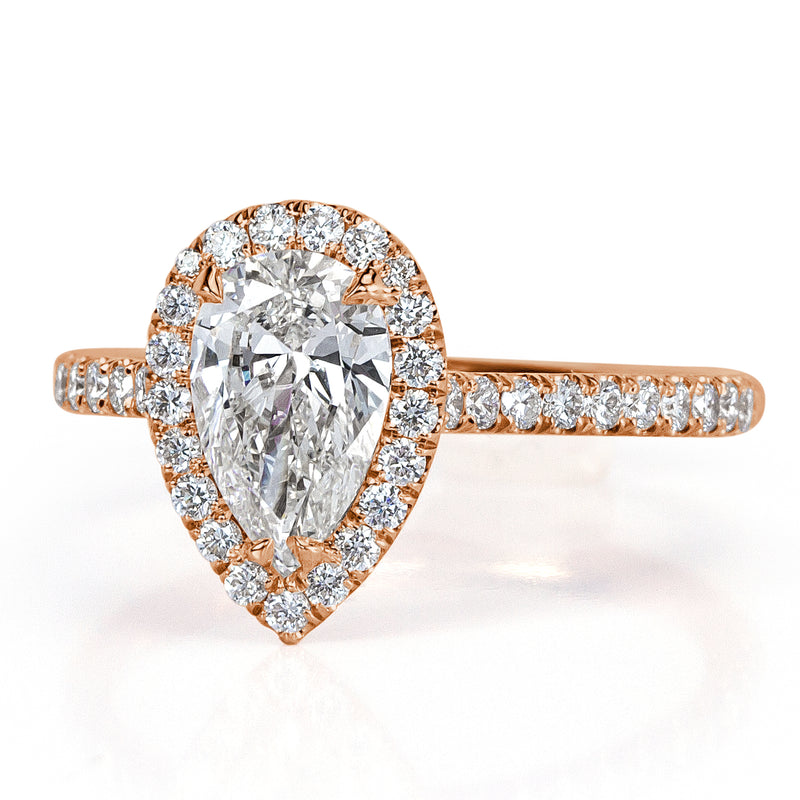 1.51ct Pear Shaped Diamond Engagement Ring