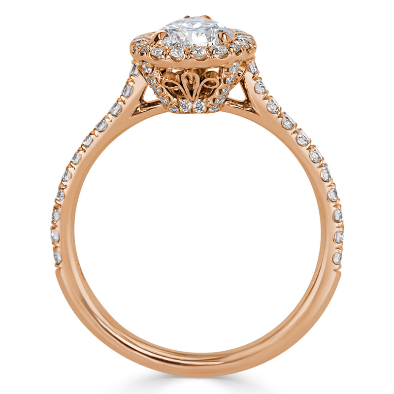 1.51ct Pear Shaped Diamond Engagement Ring