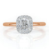 1.03ct Cushion Cut Diamond Engagement Ring