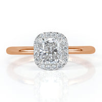 1.03ct Cushion Cut Diamond Engagement Ring