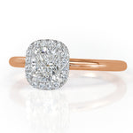 1.03ct Cushion Cut Diamond Engagement Ring