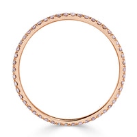 0.35ct Fancy Pink Round Brilliant Cut Diamond Eternity Band