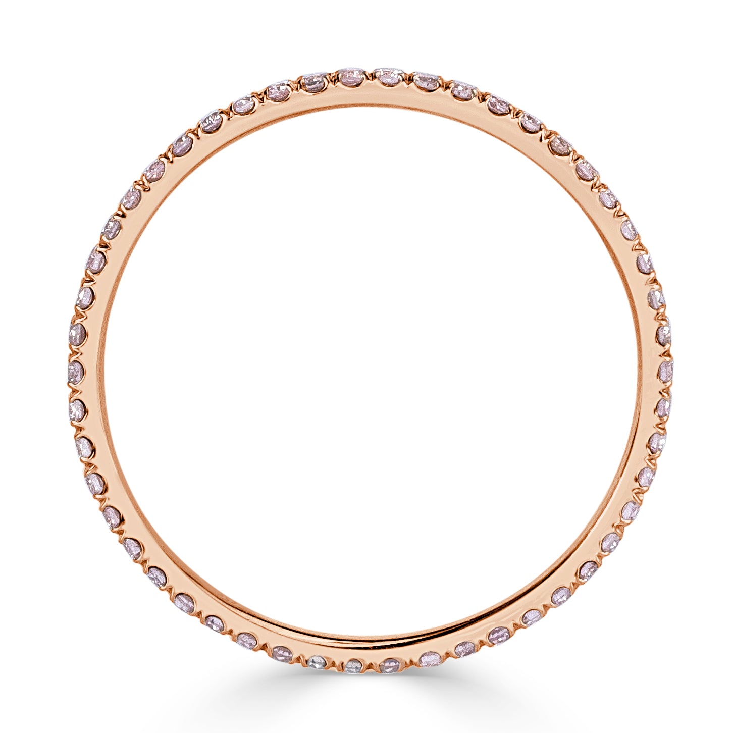 0.35ct Fancy Pink Round Brilliant Cut Diamond Eternity Band