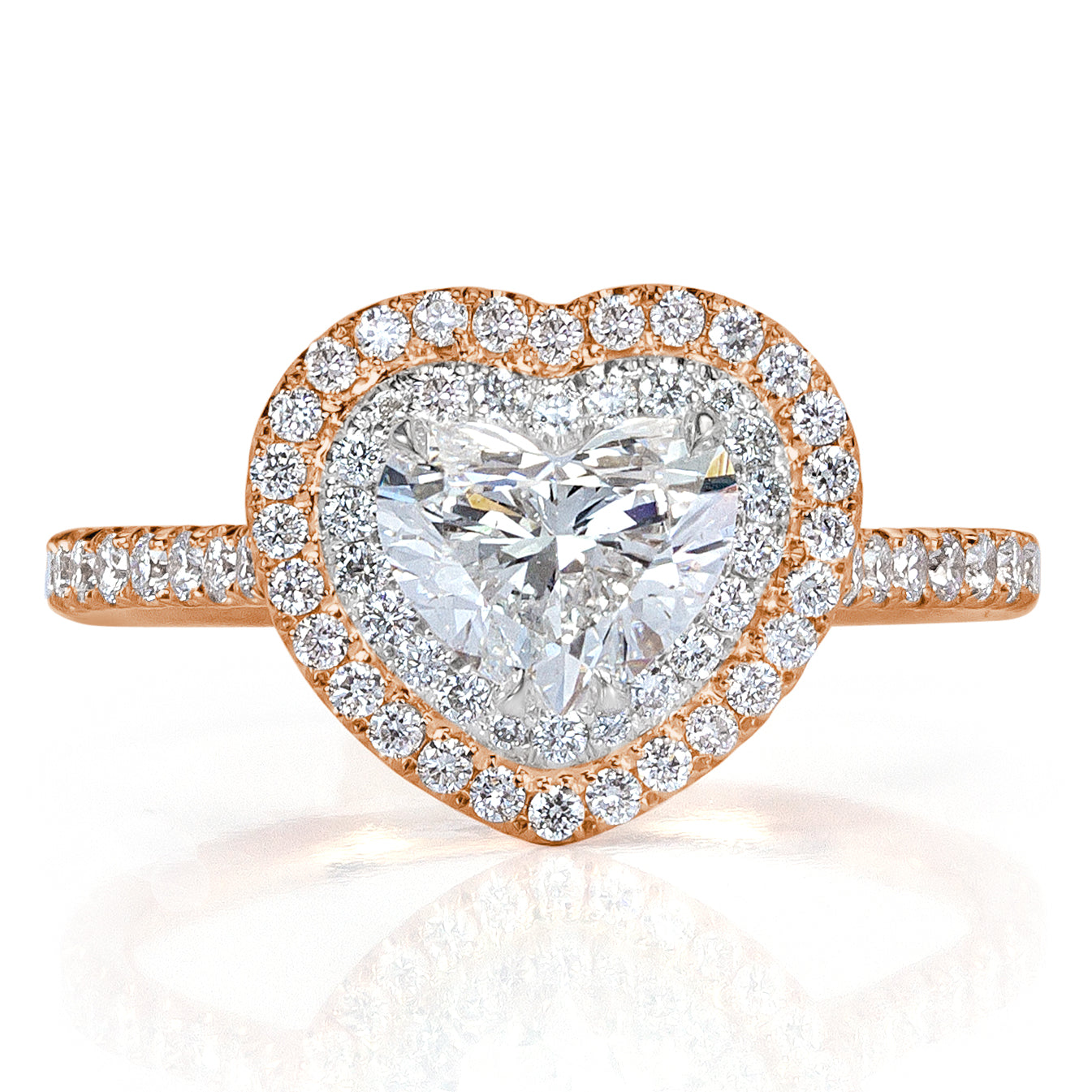 1.60ct Heart Shaped Diamond Engagement Ring