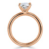 2.51ct Oval Cut Diamond Solitaire Engagement Ring in 18k Rose Gold