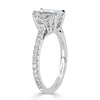 2.16ct Emerald Cut Diamond Three-Stone Engagement Ring