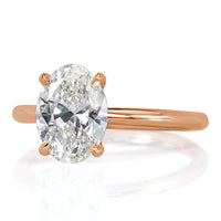 2.01ct Oval Cut Diamond Solitaire Engagement Ring