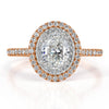 1.51ct Oval Cut Diamond Engagement Ring