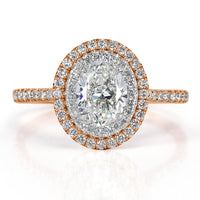 1.51ct Oval Cut Diamond Engagement Ring