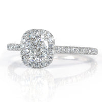 1.26ct Cushion Cut Diamond Engagement Ring