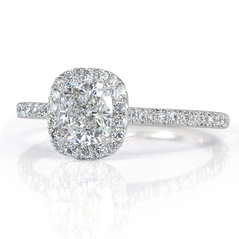 1.26ct Cushion Cut Diamond Engagement Ring
