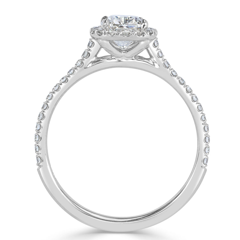 1.26ct Cushion Cut Diamond Engagement Ring