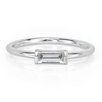 0.25ct Baguette Cut Diamond Ring in 14k White Gold
