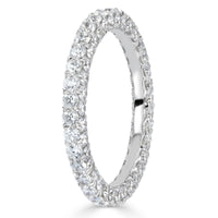 2.00ct Round Brilliant Cut Diamond Three-Sided Eternity Band