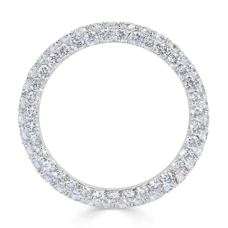 2.00ct Round Brilliant Cut Diamond Three-Sided Eternity Band