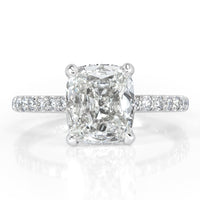 2.61ct Old Mine Cut Diamond Engagement Ring