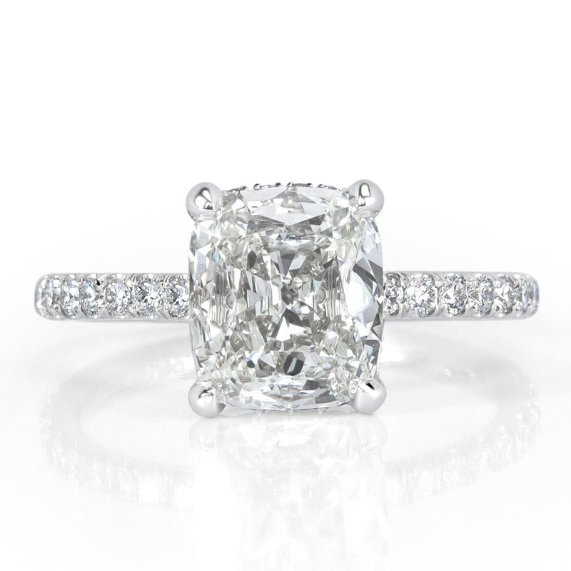 2.61ct Old Mine Cut Diamond Engagement Ring