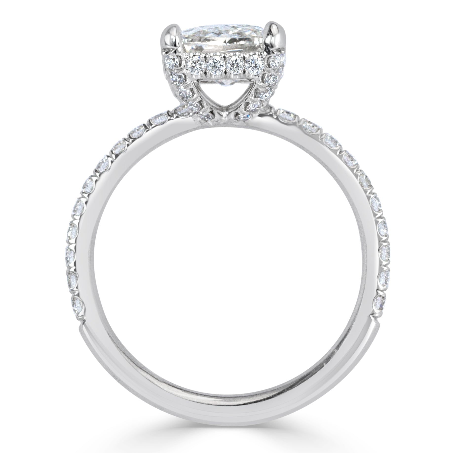 2.61ct Old Mine Cut Diamond Engagement Ring