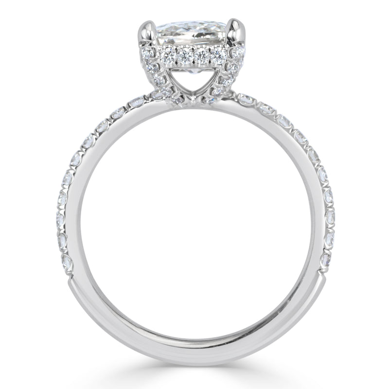 2.61ct Old Mine Cut Diamond Engagement Ring