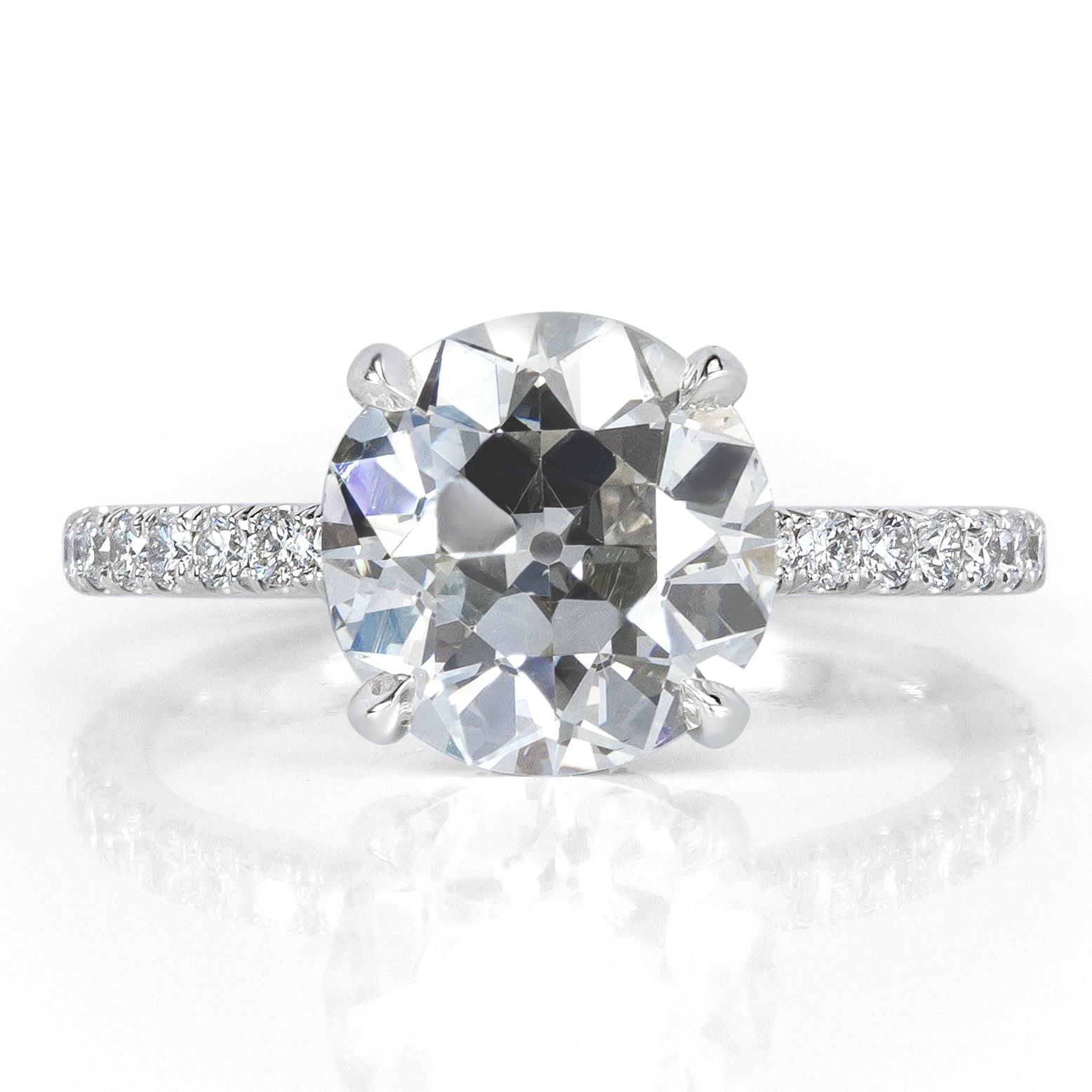 3.65ct Old European Cut Diamond Engagement Ring