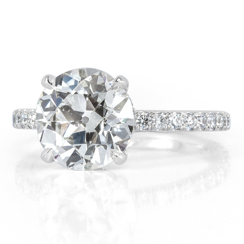 3.65ct Old European Cut Diamond Engagement Ring