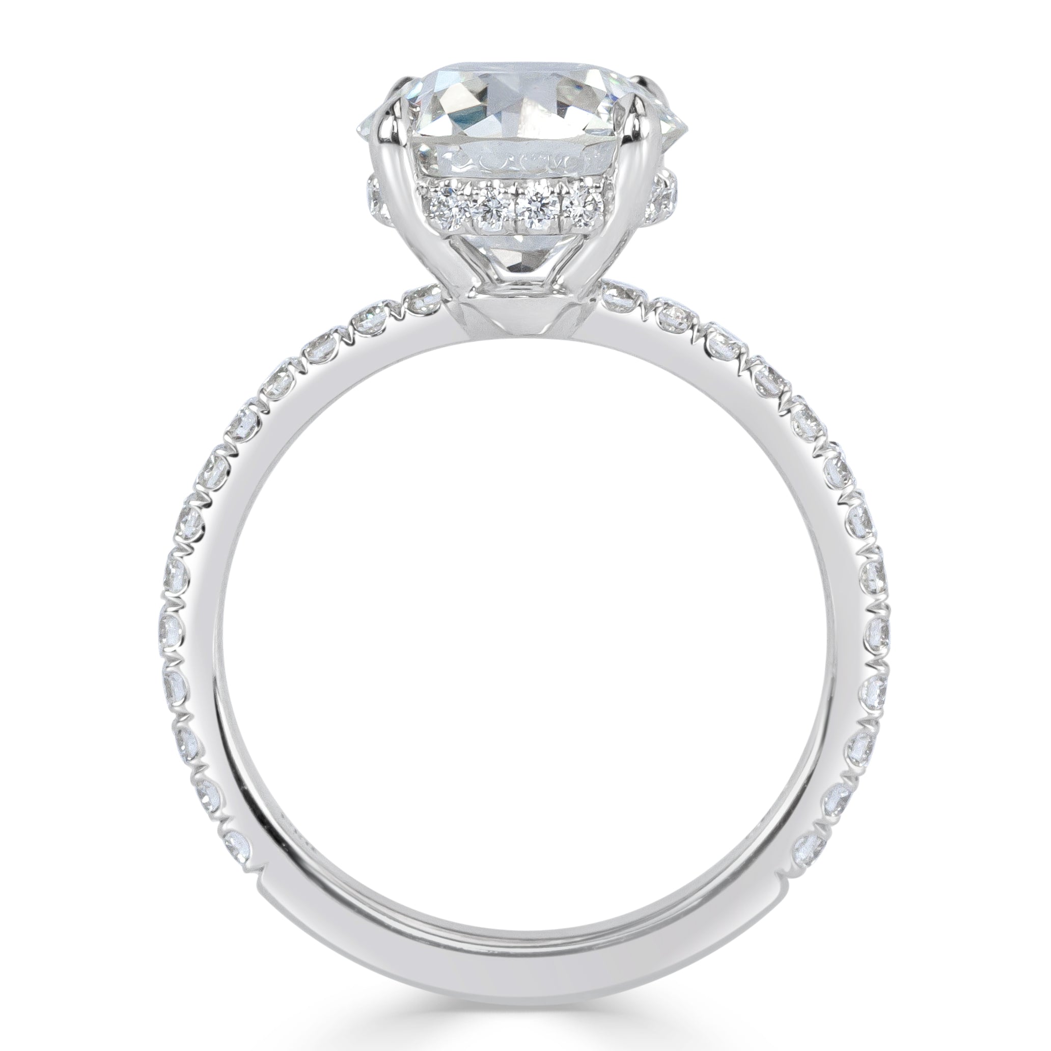 3.65ct Old European Cut Diamond Engagement Ring