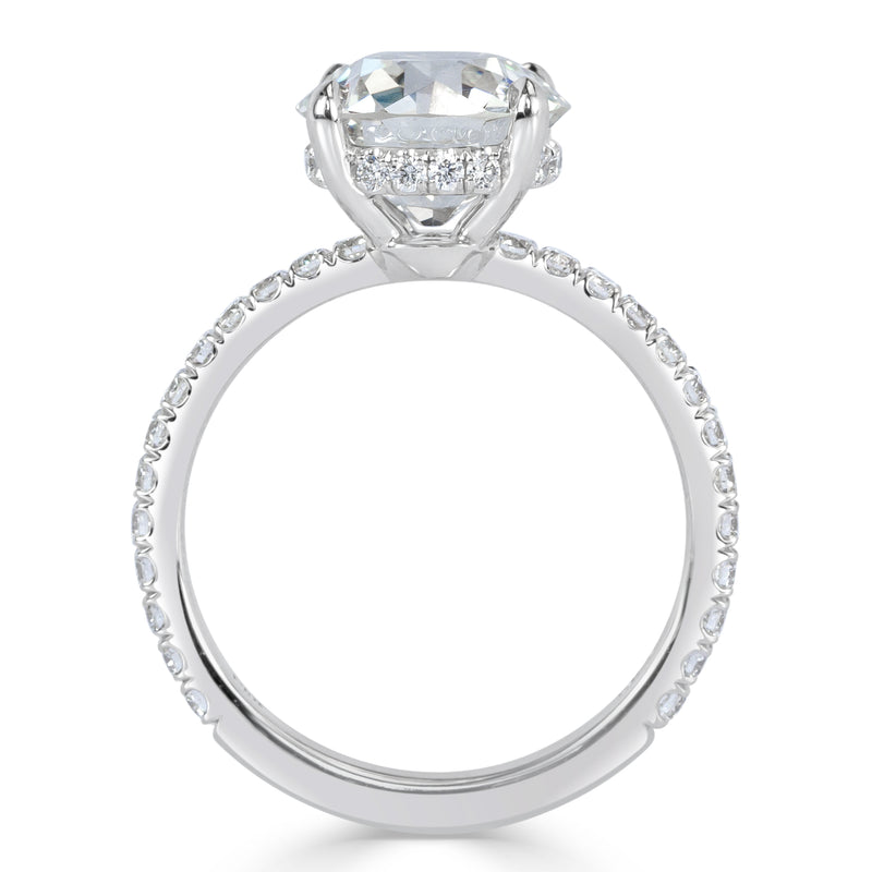 3.65ct Old European Cut Diamond Engagement Ring