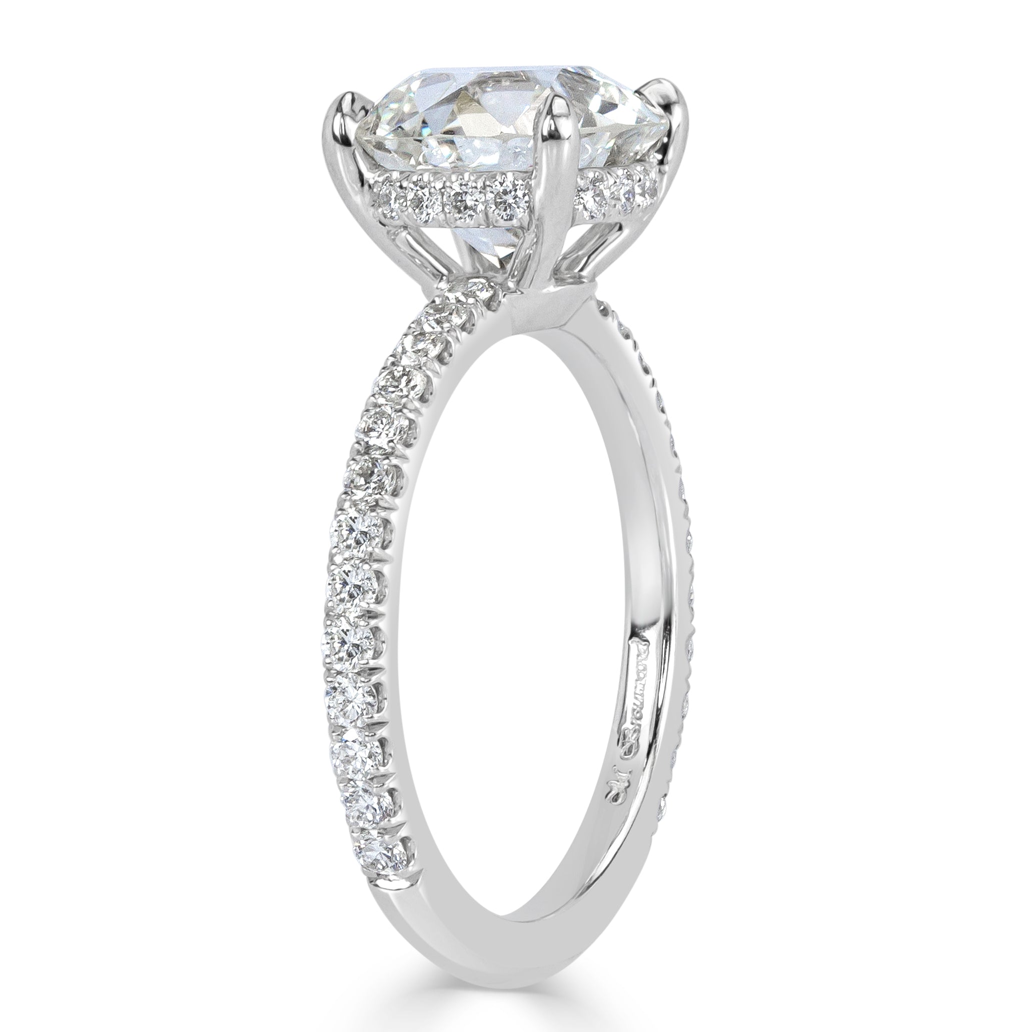 3.65ct Old European Cut Diamond Engagement Ring