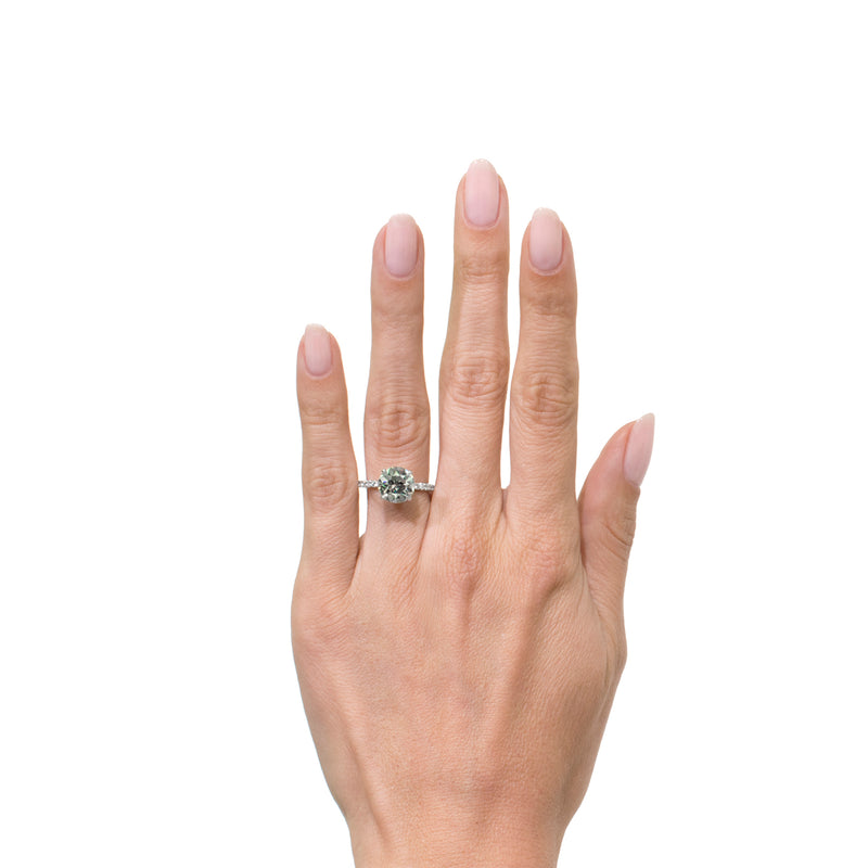 3.65ct Old European Cut Diamond Engagement Ring