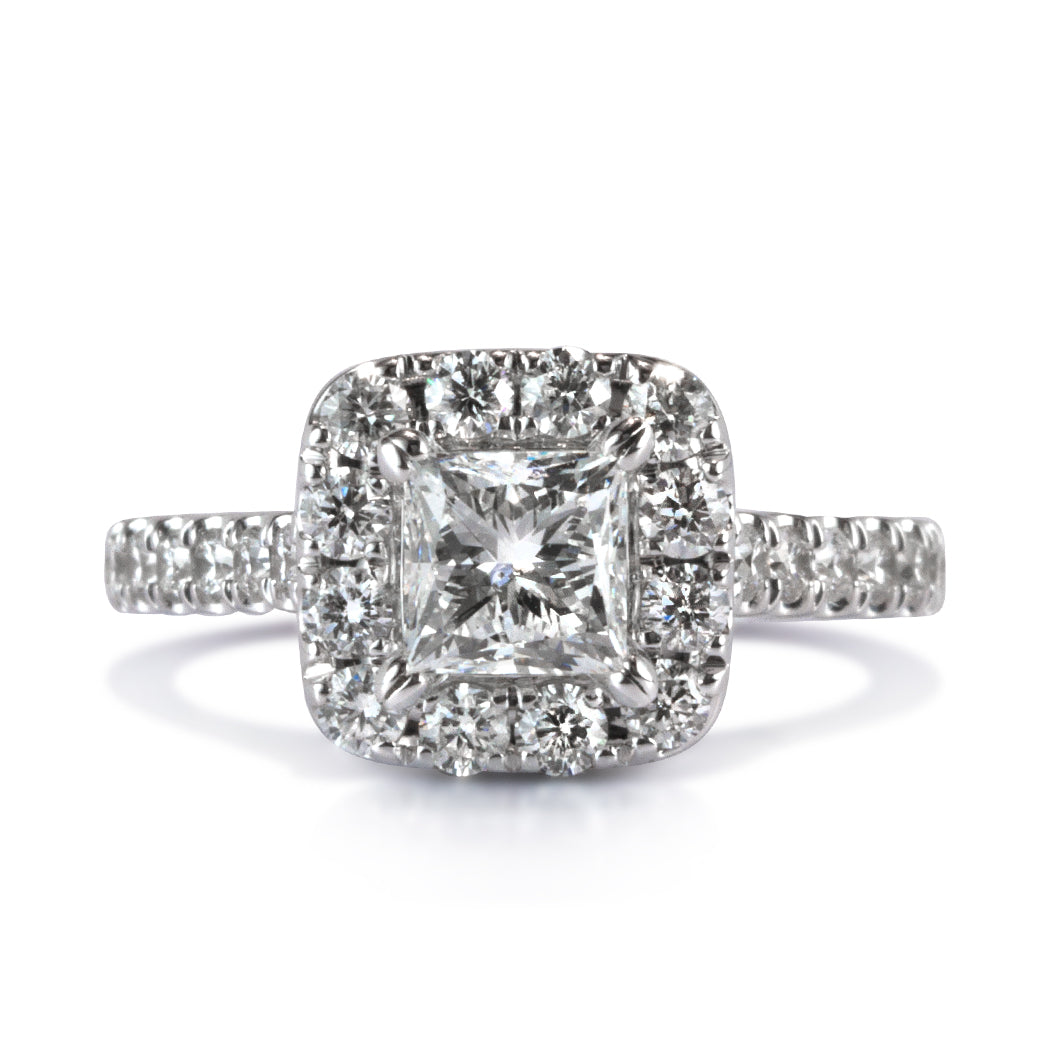 2.01ct Princess Cut Diamond Engagement Ring