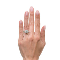 2.01ct Princess Cut Diamond Engagement Ring