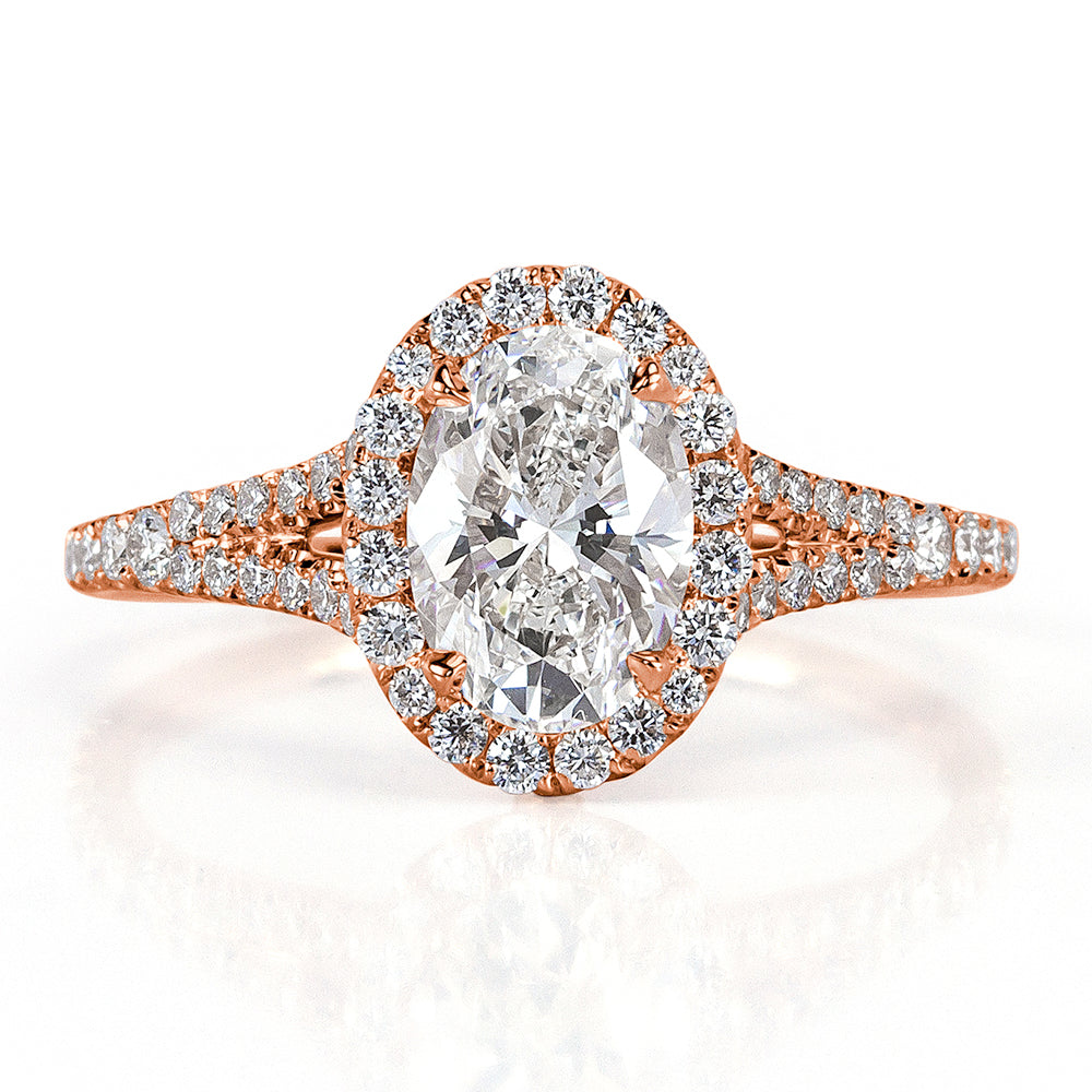 1.75ct Oval Cut Diamond Engagement Ring