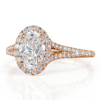 1.75ct Oval Cut Diamond Engagement Ring