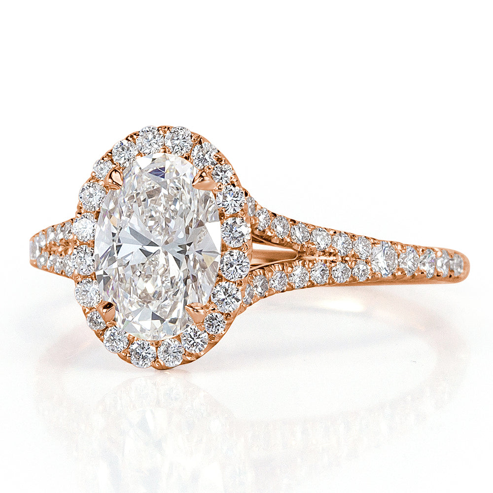 1.75ct Oval Cut Diamond Engagement Ring