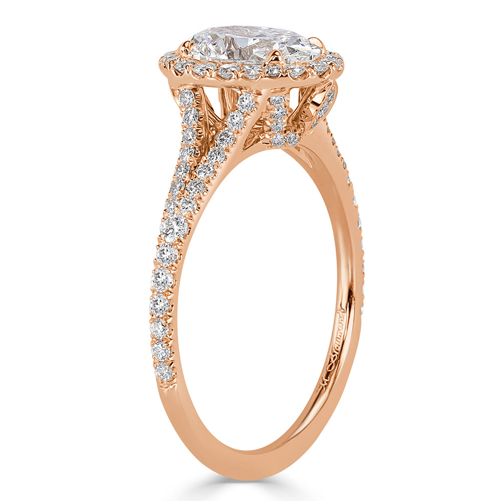 1.75ct Oval Cut Diamond Engagement Ring