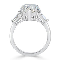5.94ct Pear Shaped Diamond Engagement Ring