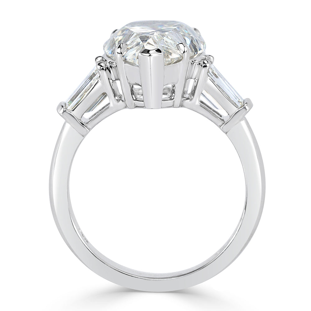 5.94ct Pear Shaped Diamond Engagement Ring