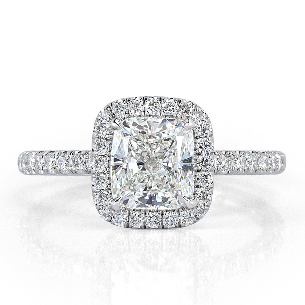 2.10ct Cushion Cut Diamond Engagement Ring