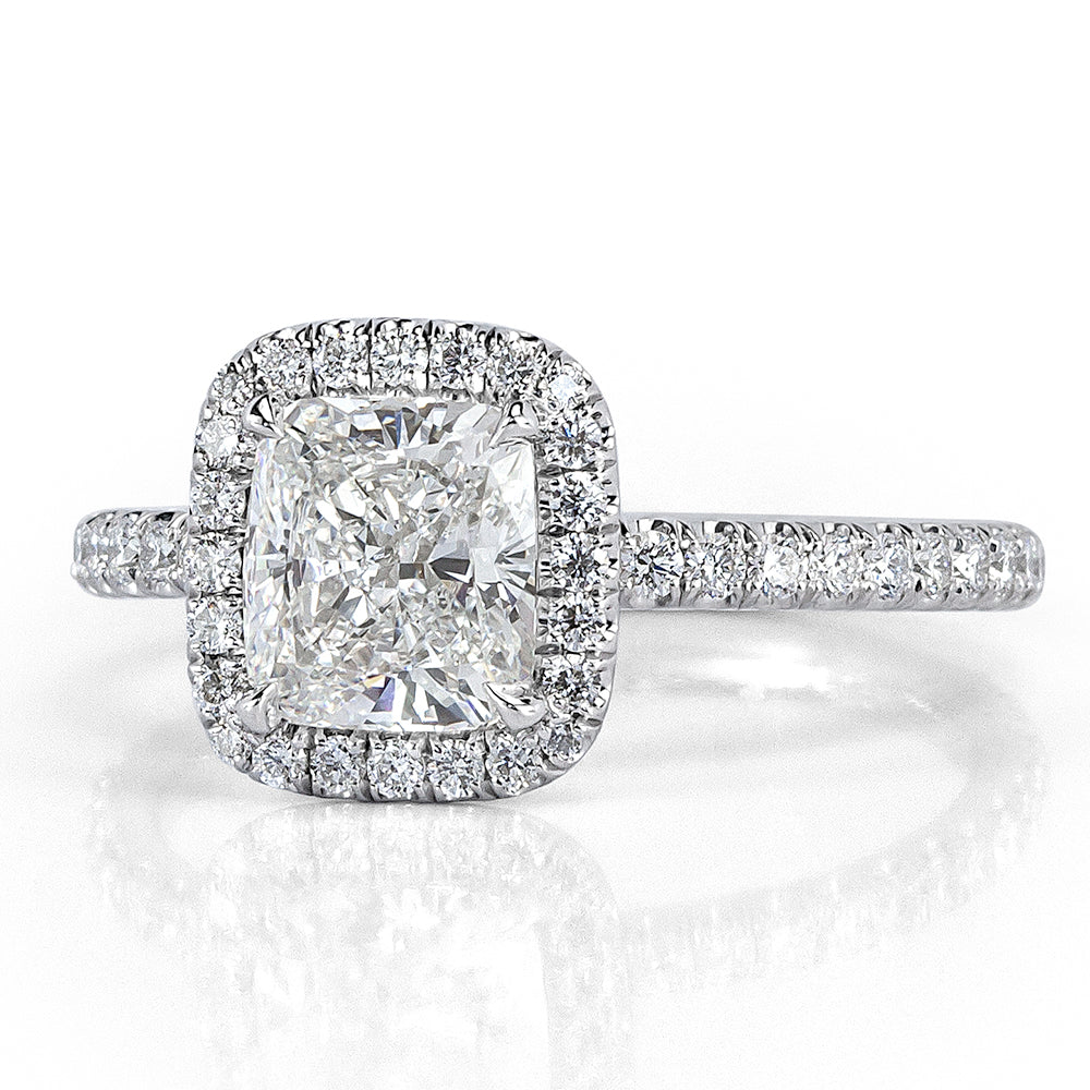 2.10ct Cushion Cut Diamond Engagement Ring